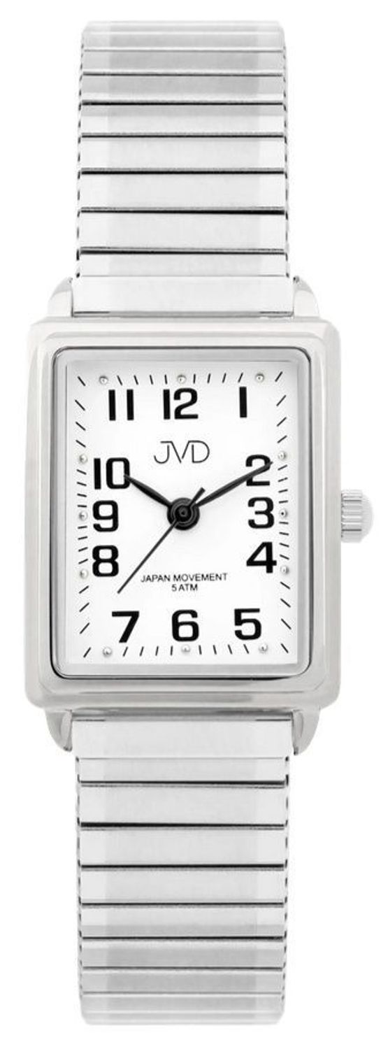 Zegarek damski JVD J4072.3 – elegancki srebrny zegarek z kwadratową tarczą.jpg
