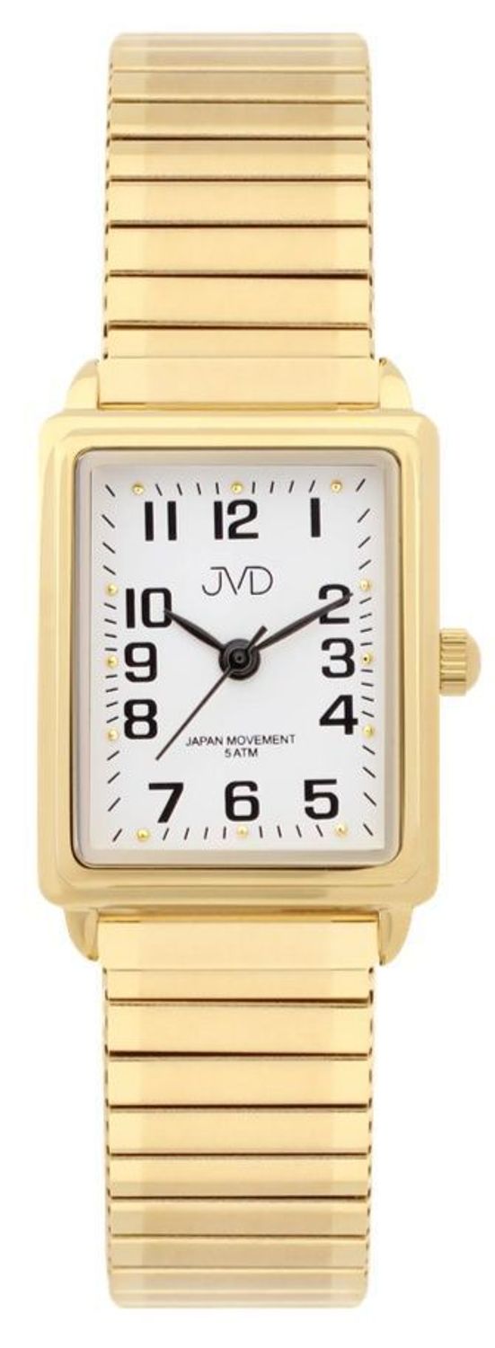 Zegarek damski JVD J4072.4Z – elegancki złoty zegarek z kwadratową tarczą (1).jpg