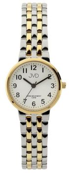 Zegarek damski JVD J4157.2 bicolor – złoto i srebro, czytelne cyfry arabskie, Miyota.jpg