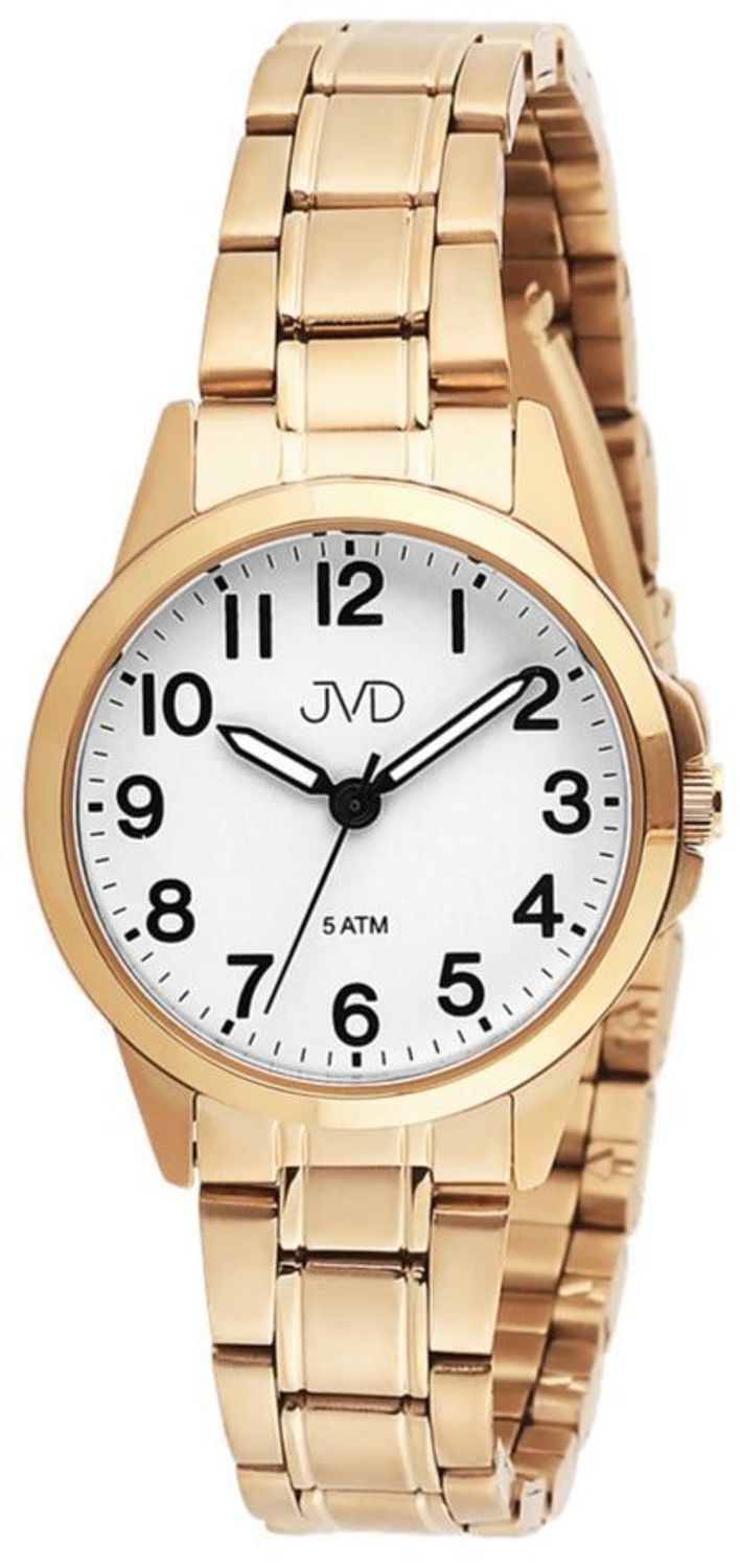 Złoty zegarek damski Elegance Miyota 30 mm – stal szlachetna, bransoleta, luminescencyjne wskazówki (3).jpg