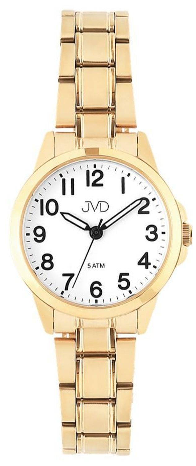 Złoty zegarek damski Elegance Miyota 30 mm – stal szlachetna, bransoleta, luminescencyjne wskazówki (3).jpg
