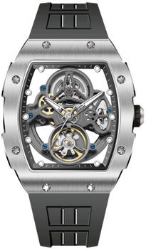 Zegarek męski JVD JG1048.1 Automatic Skeleton – srebrny zegarek automatyczny na czarnym pasku.jpg