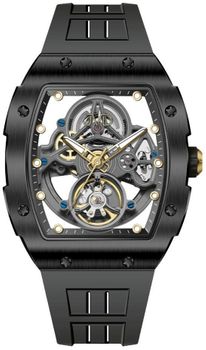 Zegarek męski JVD JG1048.2 Automatic Skeleton – czarny zegarek automatyczny na pasku silikonowym.jpg