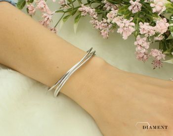 Bransoletka srebrna sztywna próba 925, JMAS0250SB00 (1).jpg