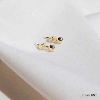 Złote kolczyki 585 'Średnie kuleczki', złote kolczyki kuleczki w Sklepie z Biżuterią zegarki-diament.pl✓ Piękne Kolczyki dla Kobiet✓ Prawdziwe Złoto✓ (2).jpg