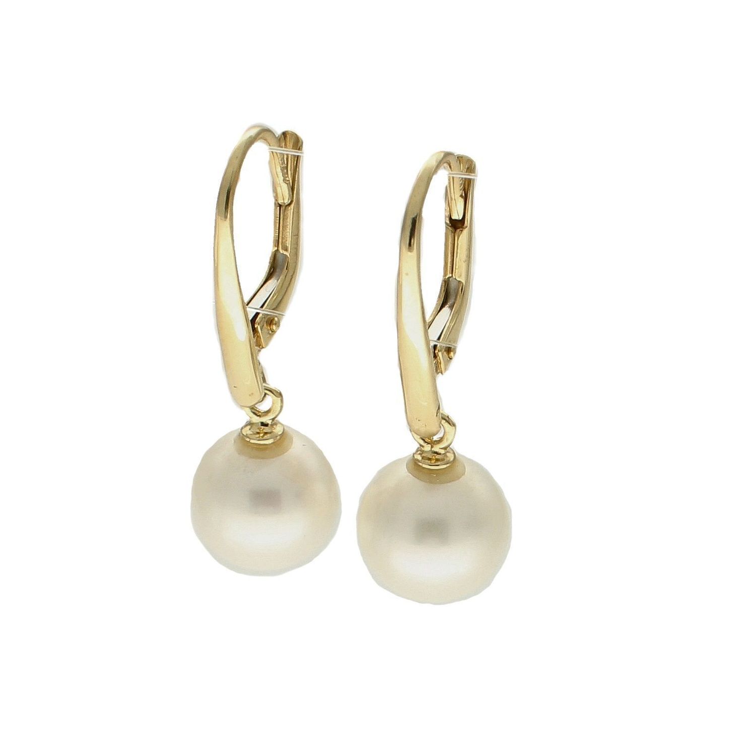 Złote kolczyki 585 wiszące perełki DIA-KLC-013811-585. Kolczyki damskie złote wiszące perły. Kolczyki to idealna proporcje zamknięte w pięknej kompozycji. Kolczyki wykonane z wysokiej jakości złota próby 585. Kolczyki pe.jpg