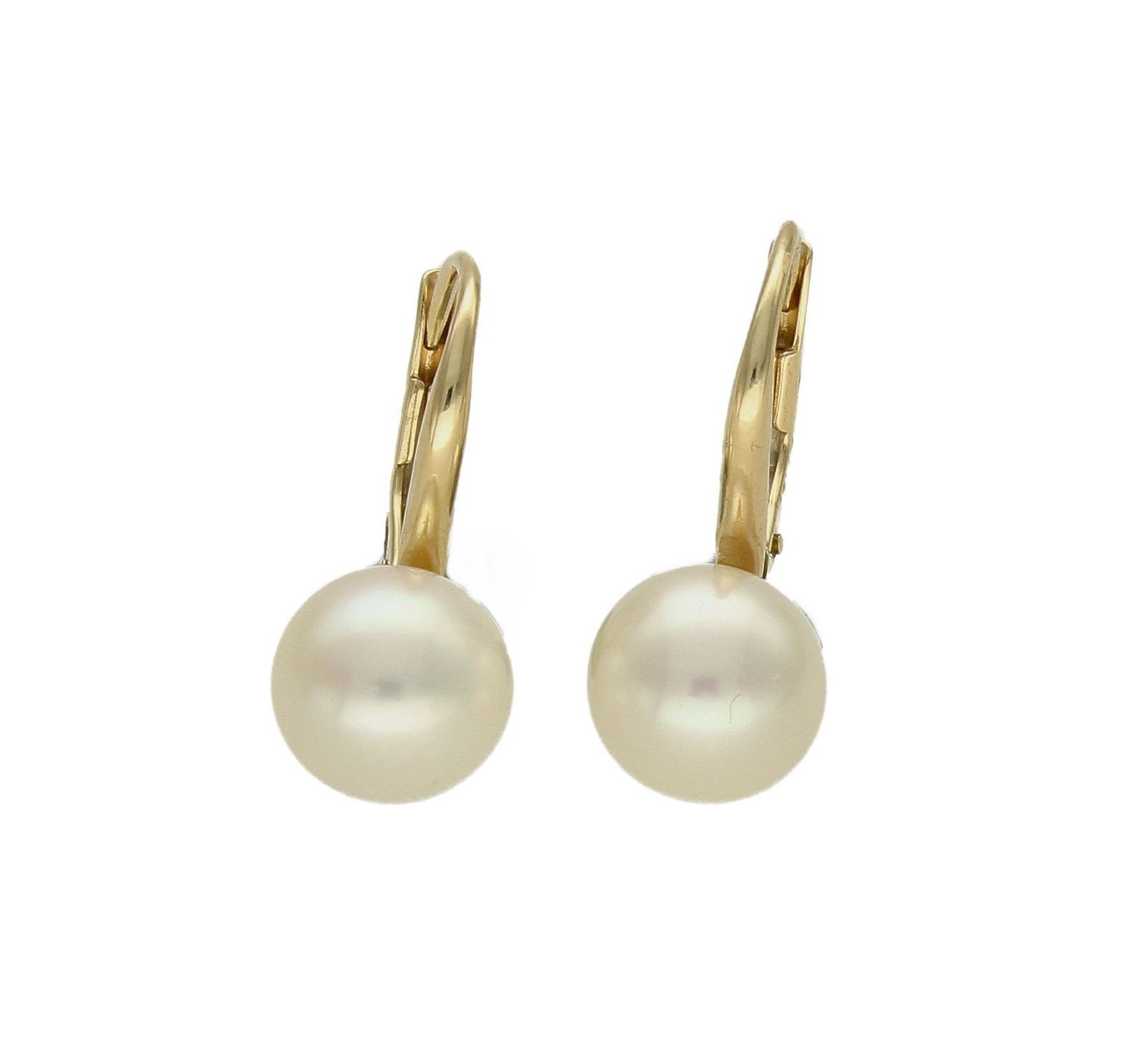 Złote kolczyki 585 okrągłe perełki DIA-KLC-013812-585. Kolczyki damskie złote okrągłe perły. Kolczyki to idealna proporcje zamknięte w pięknej kompozycji. Kolczyki wykonane z wysokiej jakości złota próby 585. Kolczyki na (1).jpg