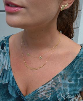Złote kolczyki 585 o ciekawym wzorze DIA-KLC-0372-585. Kolczyki złote w Sklepie z Biżuterią zegarki-diament.pl✓ Piękne Kolczyki dla Kobiet✓  (3).JPG