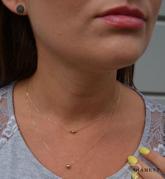 Złote kolczyki 585 czarna cyrkonia DIA-KLC-0382-585. Kolczyki złote w Sklepie z Biżuterią zegarki-diament.pl✓  (1).JPG