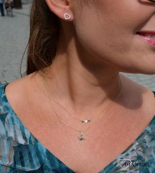 Złote kolczyki 585 kontur serca DIA-KLC-0412-585. Kolczyki złote w Sklepie z Biżuterią zegarki-diament.pl✓ Piękne Kolczyki dla Kobiet✓  (1).JPG