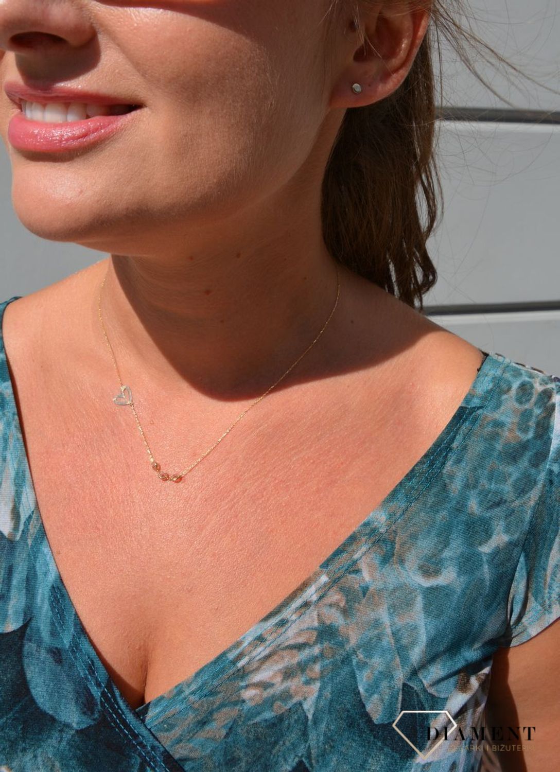 Złote kolczyki 585 okrągłe blaszki 4 mm DIA-KLC-0419-585.jpg