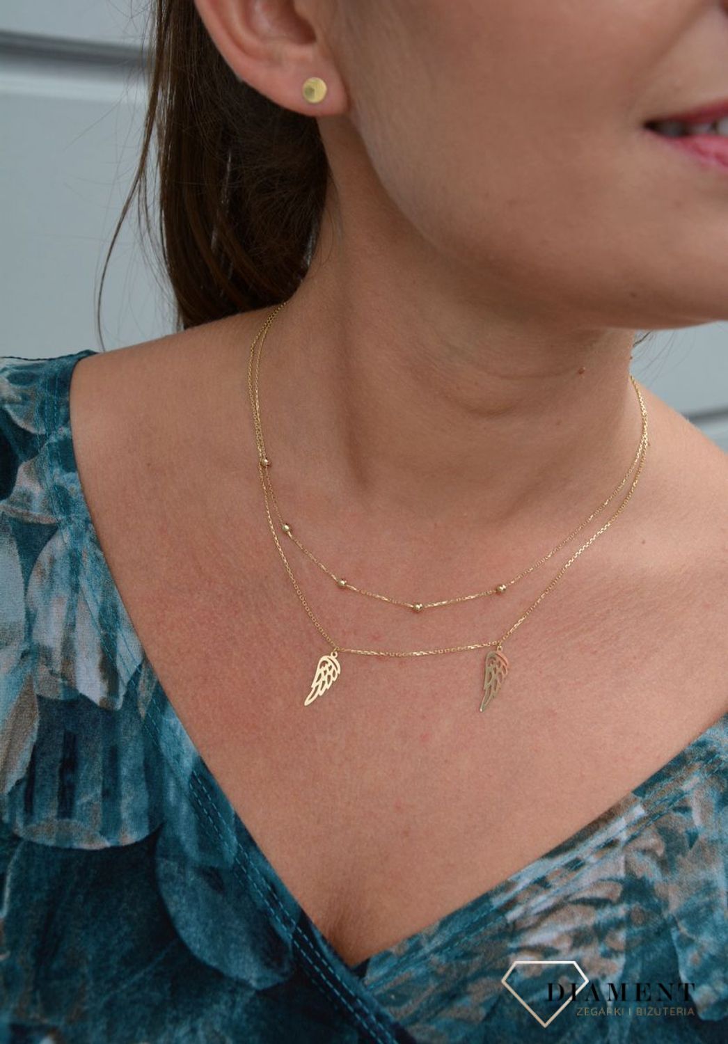 Złote kolczyki 585 okrągłe blaszki 6 mm DIA-KLC-0422-585.jpg