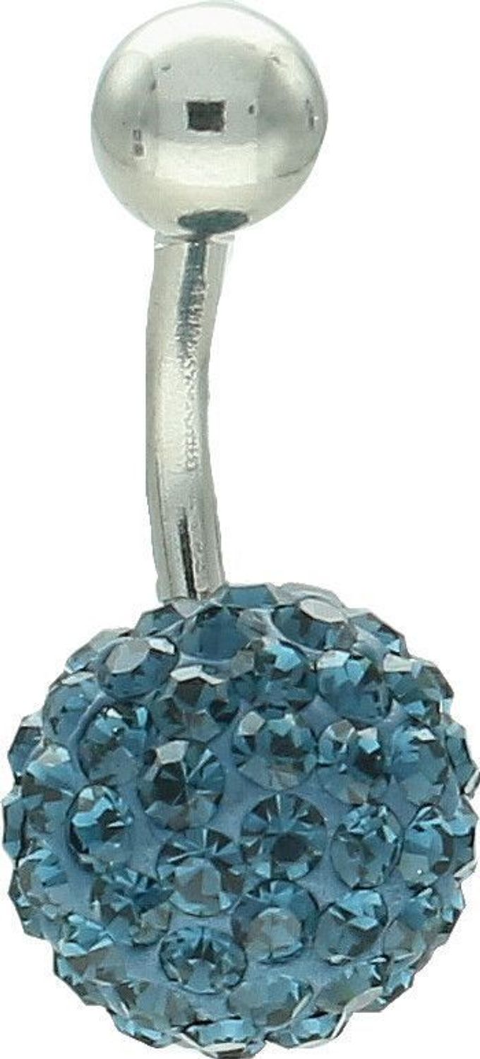 Kolczyk do pępka srebrny 925 niebieska kulka z cyrkoniami DIA-KLC-0621-925.jpg