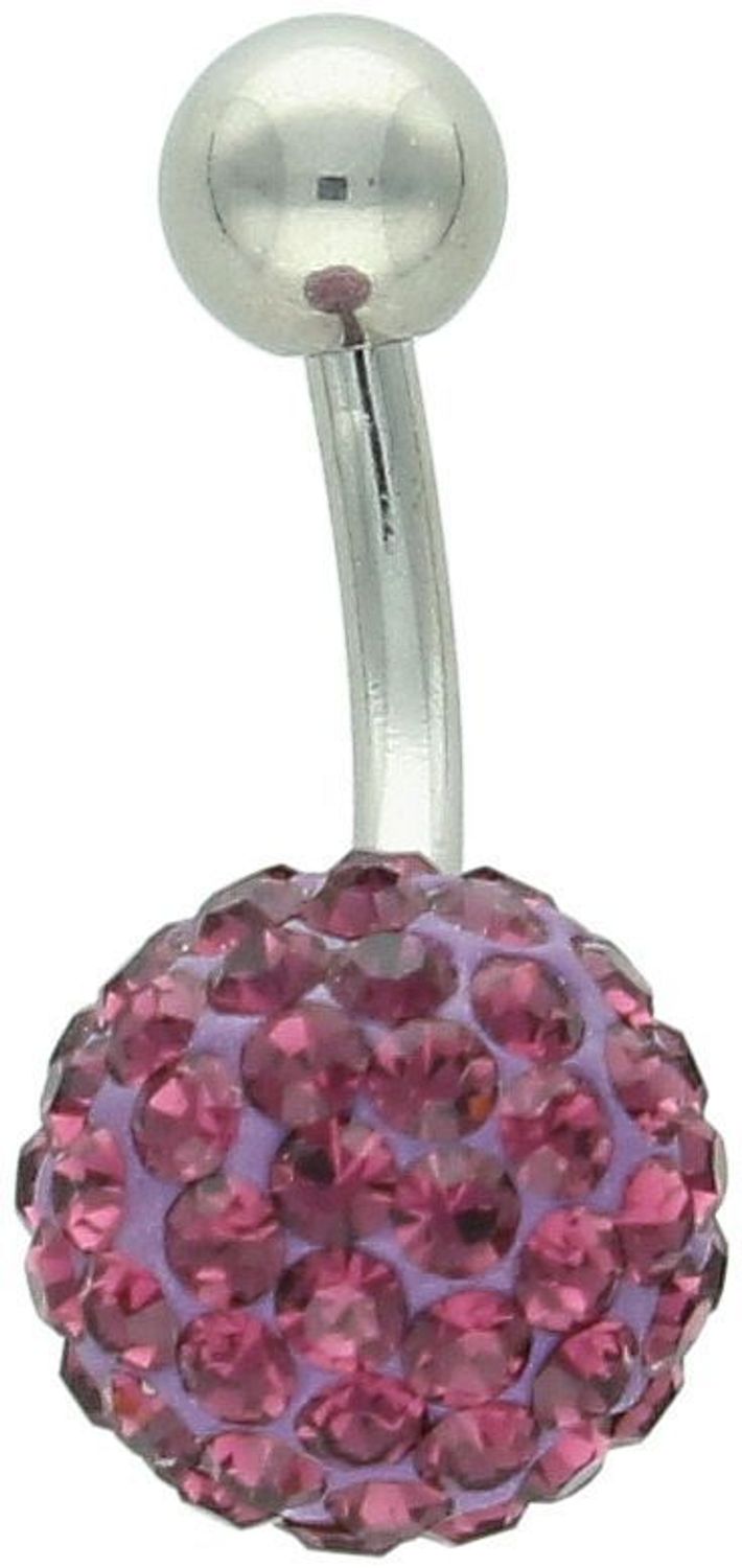 Kolczyk srebrny do pępka z fioletową cyrkonią próba 925, DIA-KLC-0626-925 Wyraź swój styl z elegancją i odrobiną koloru! Srebrny kolczyk do pępka z fioletową cyrkonią 1.jpg