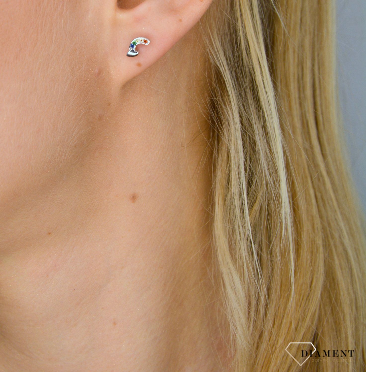 Kolczyki srebrne dla dziewczynki z kolorową cyrkonią.jpg