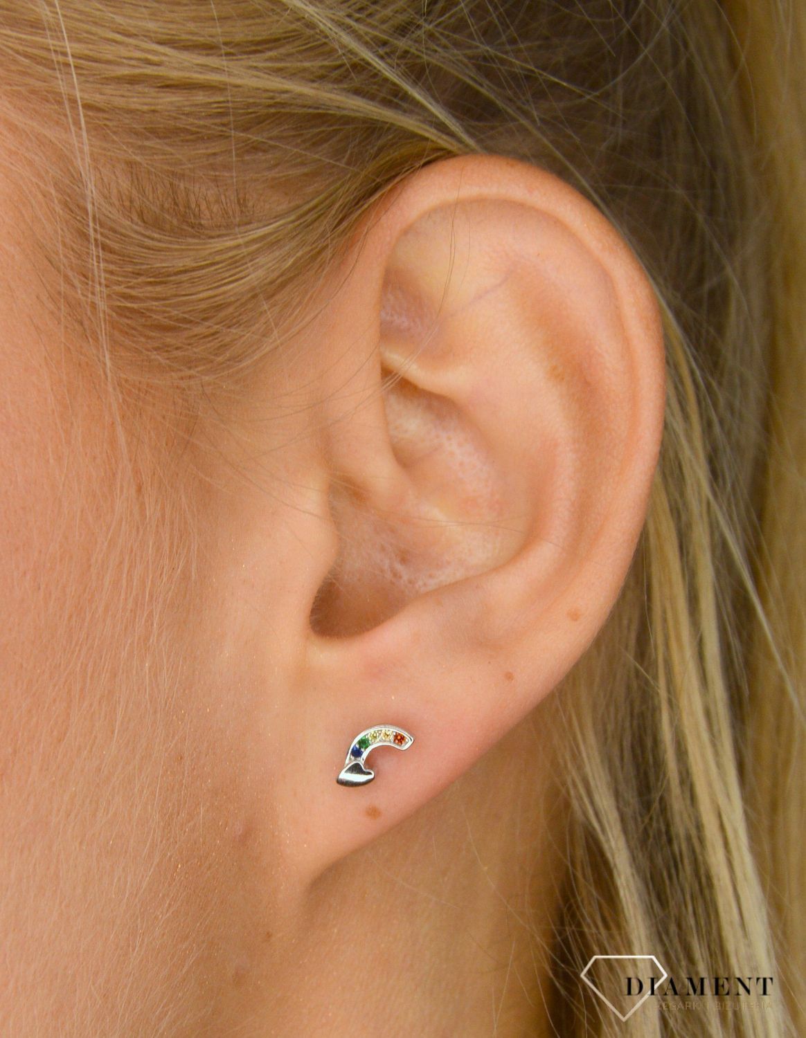 Kolczyki srebrne dla dziewczynki z kolorową cyrkonią.jpg