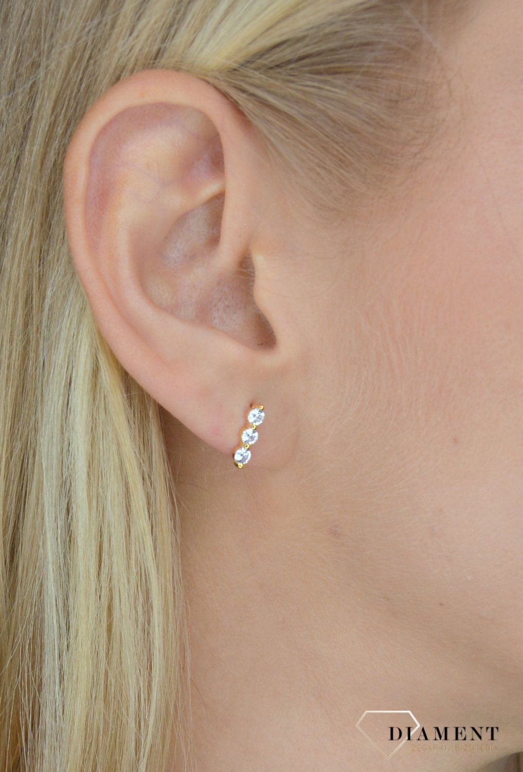 Kolczyki srebrne pozłacane rząd cyrkonii.jpg