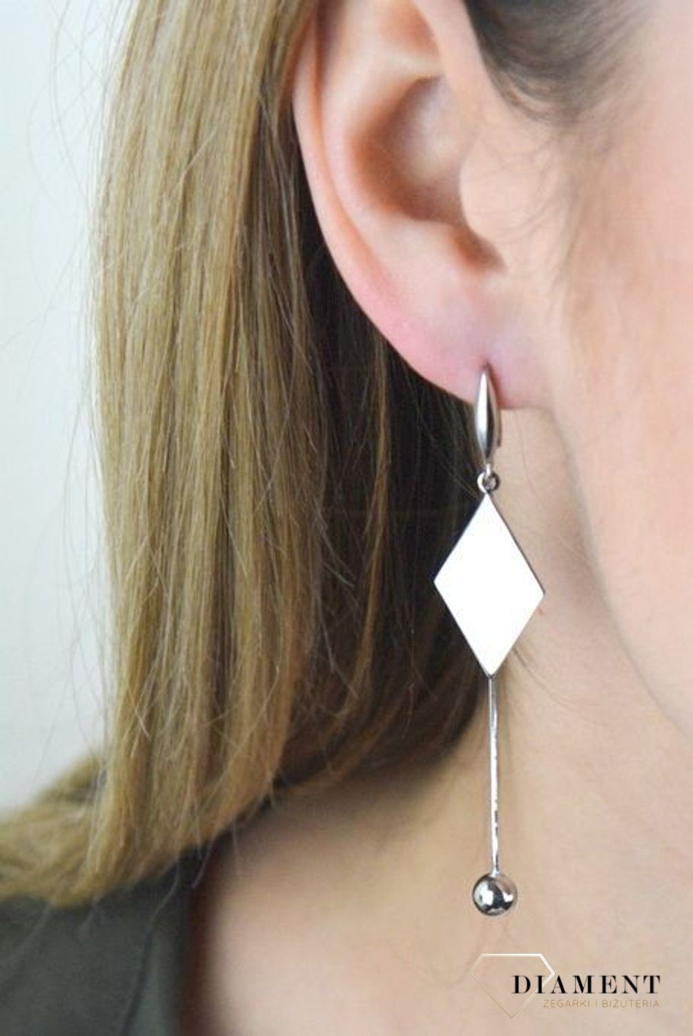 Kolczyki srebrne damskie wiszące romby blaszki DIA-KLC-0772-925.jpg