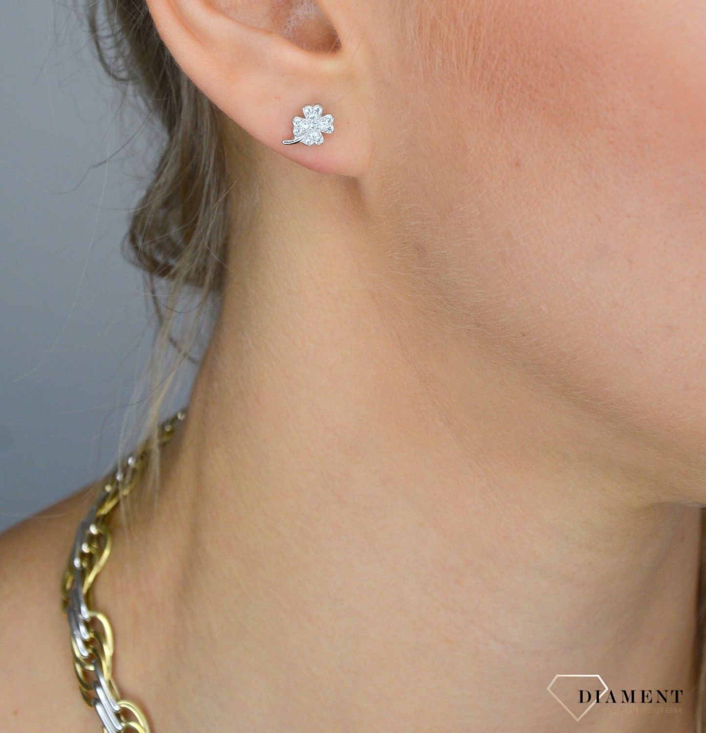 Kolczyki srebrne damskie koniczynka z cyrkonią.jpg