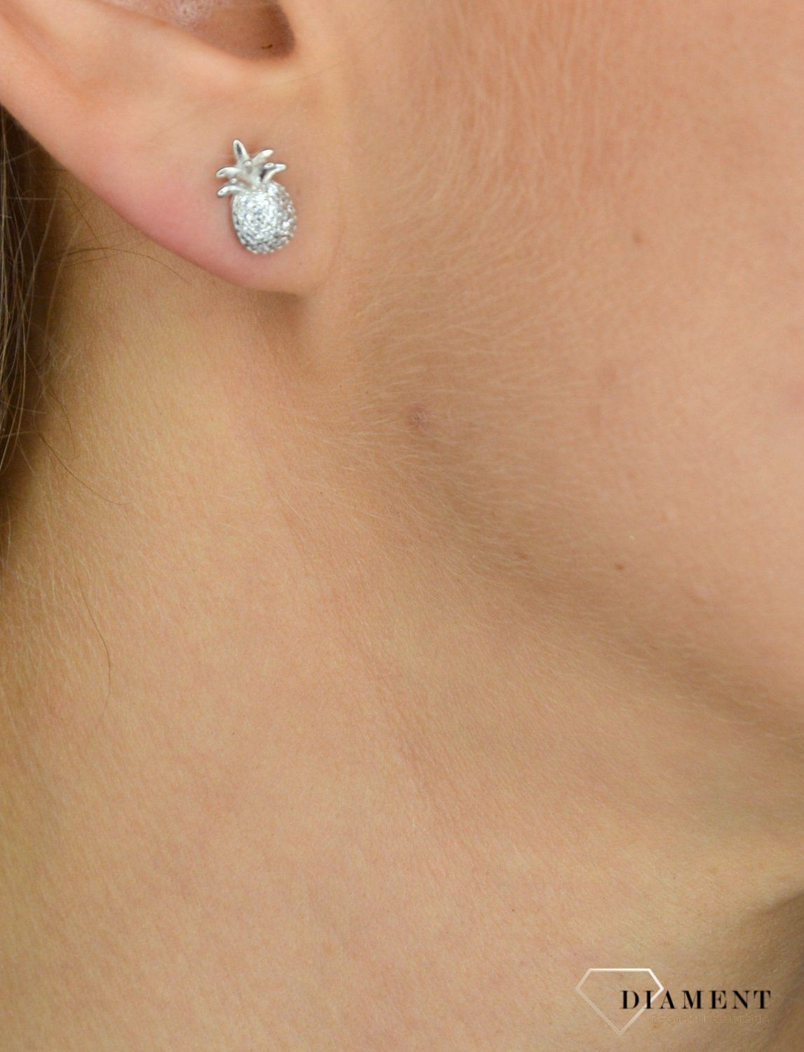 Kolczyki srebrne damskie ananasy z cyrkonią.jpg