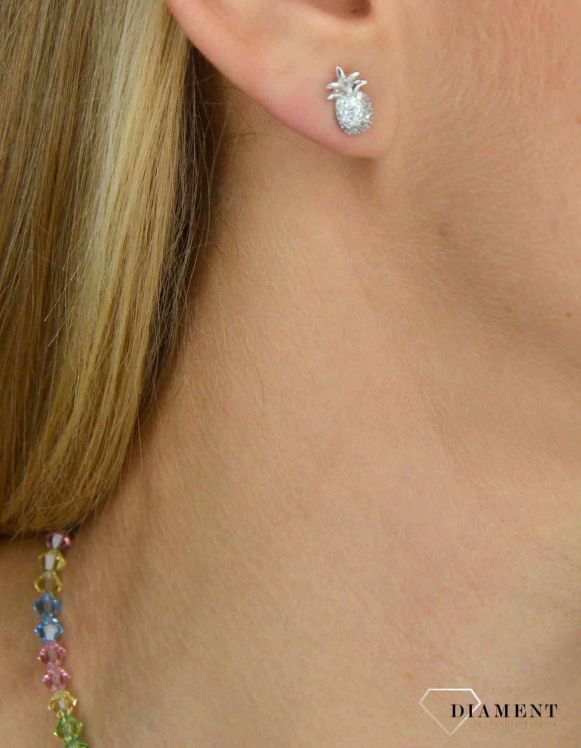 Kolczyki srebrne damskie ananasy z cyrkonią.jpg