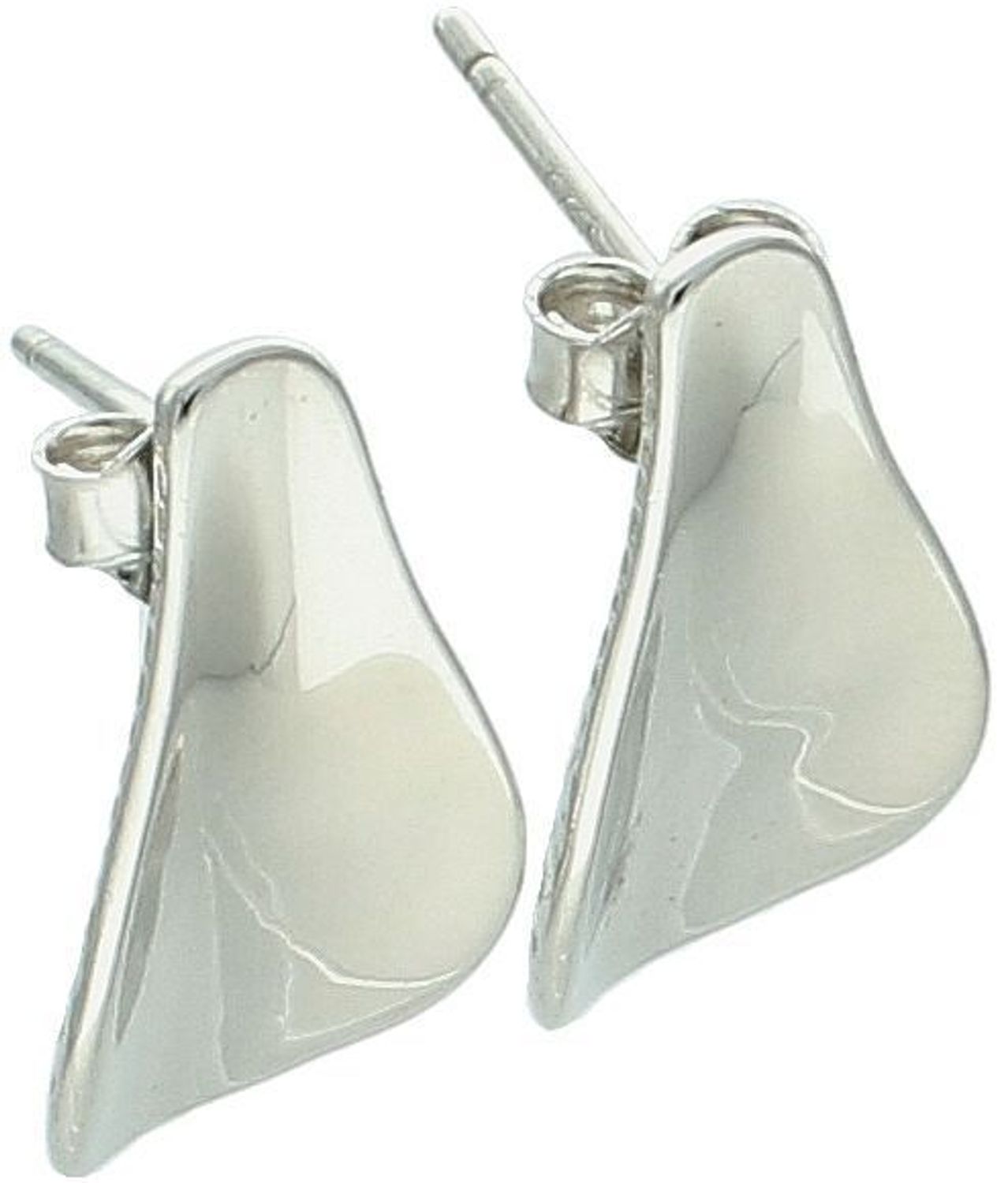 Eleganckie kolczyki damskie srebrne próby 925 w kształcie łezek. Długość 1,7 cm, szerokość 9 mm, zapięcie na sztyft, waga 2,50 g. Model DIA-KLC-0788-925.1.jpg