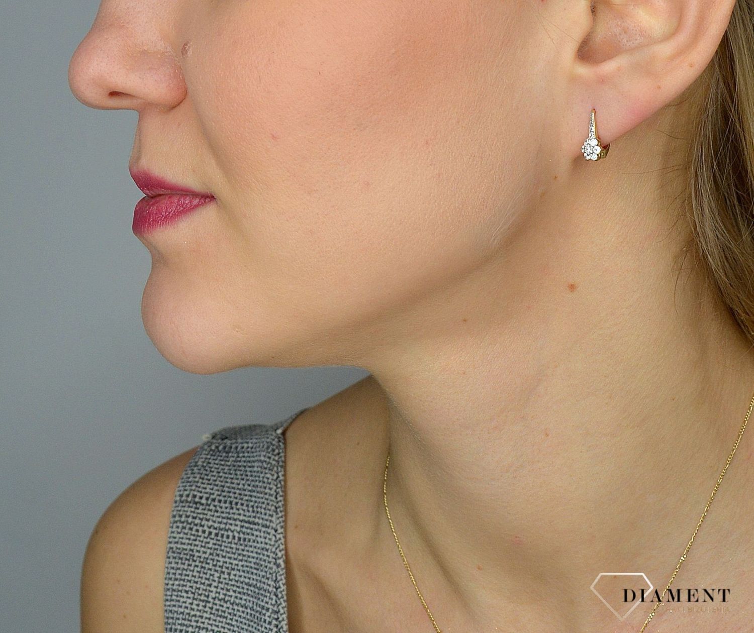 Złote kolczyki 585 dla dziewczynki kwiatki DIA-KLC-0999K-585.jpg