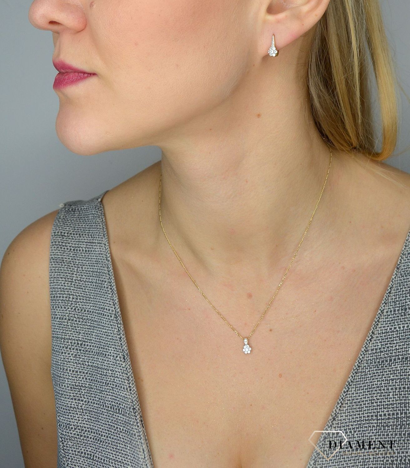 Złote kolczyki 585 dla dziewczynki kwiatki DIA-KLC-0999K-585.jpg