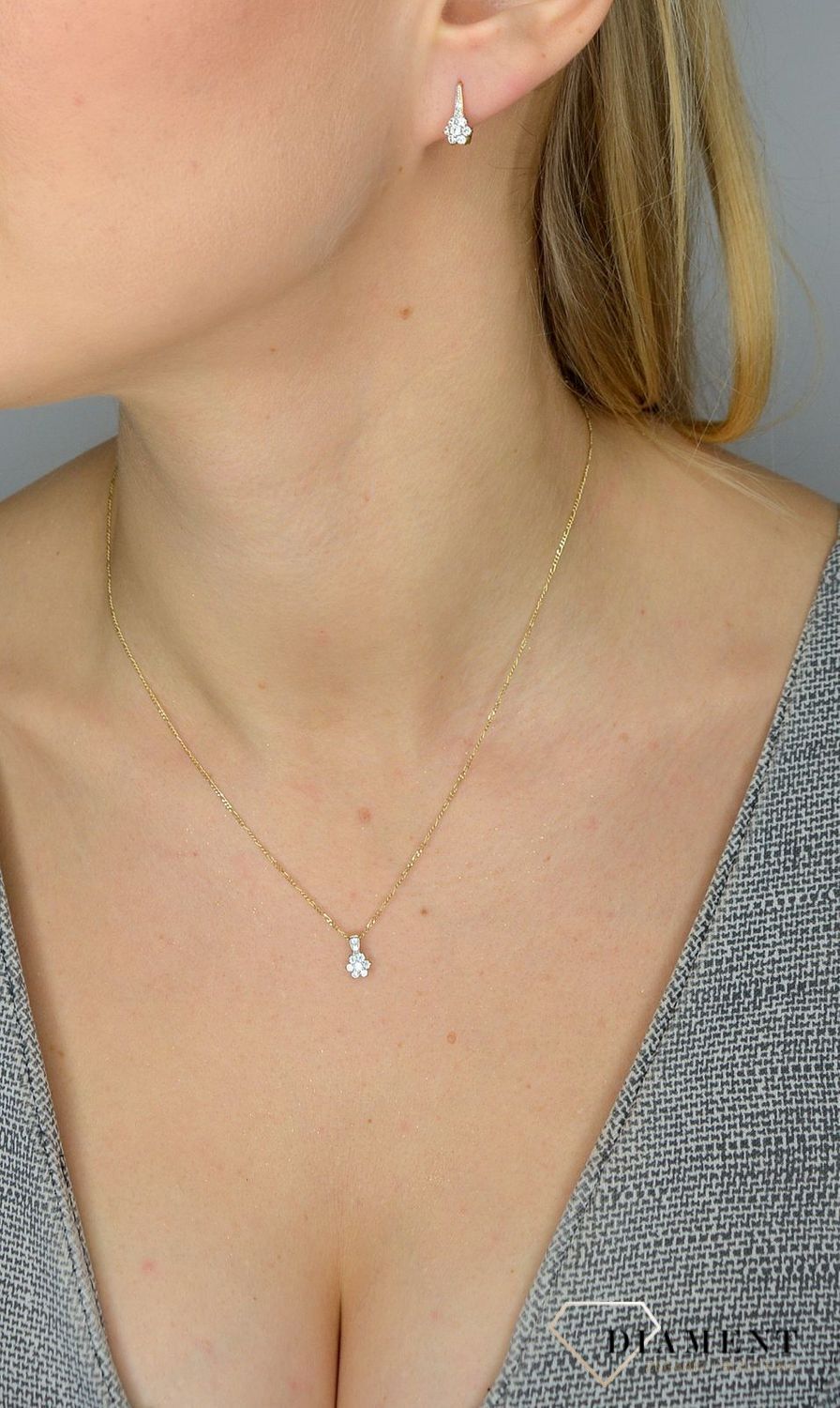 Złote kolczyki 585 dla dziewczynki kwiatki DIA-KLC-0999K-585.jpg