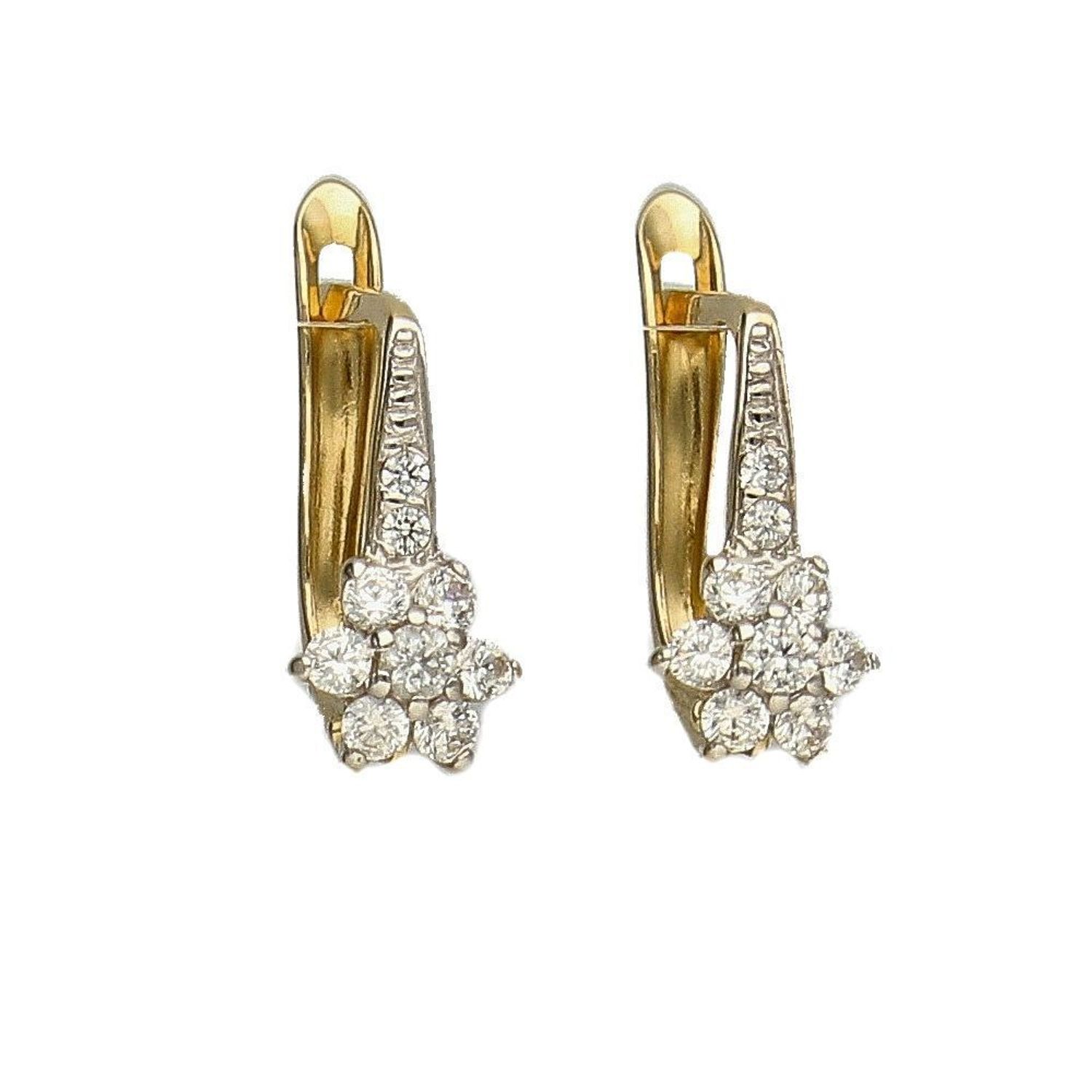 Złote kolczyki 585 dla dziewczynki kwiatki DIA-KLC-0999K-585.jpg