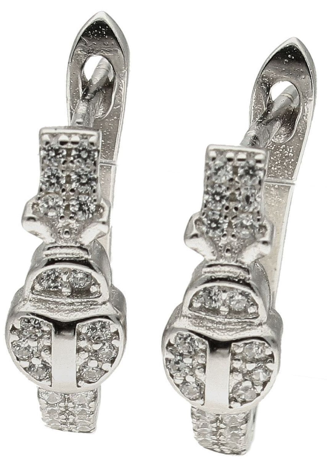 Srebrne kolczyki dla dziewczynki ozdobione cyrkoniami o wzorze biedronki DIA-KLC-10001-925. Srebrne kolczyki damskie. Kolczyki dziecięce z biedronką. kolczyki srebrne idealne na prezent. Kolczyki z cyrkoniami dla małej dziewcz.jpg