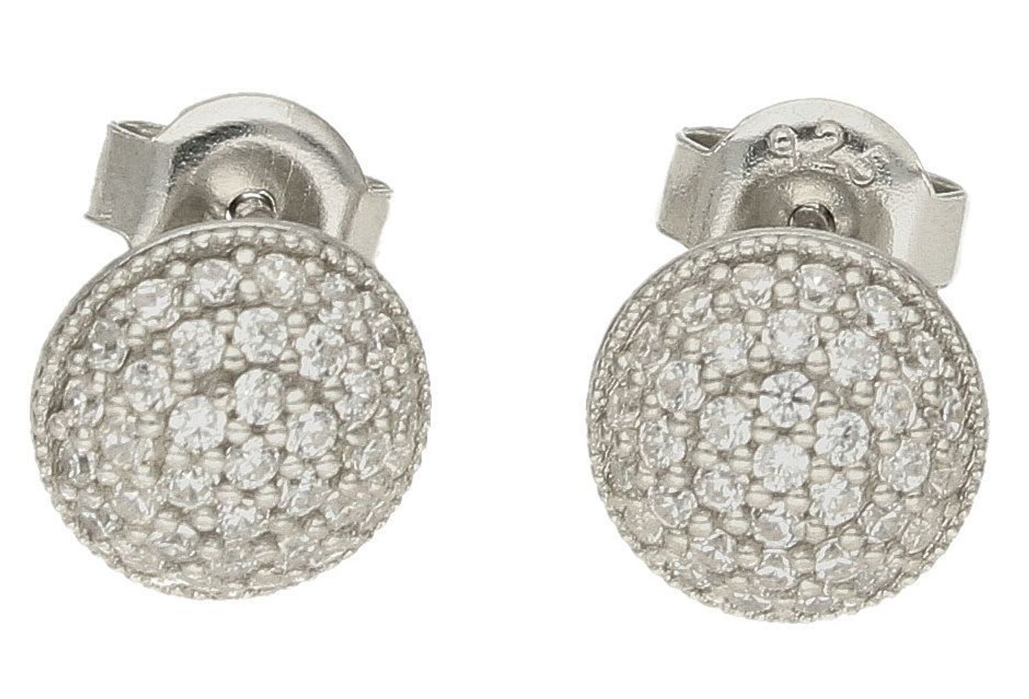 Srebrne kolczyki damskie wkrętki ozdobione drobnymi cyrkoniami DIA-KLC-10108-925. Srebrne kolczyki damskie. Srebrne kolczyki wkrętki. Srebrne kolczyki damskie z cyrkoniami. Kolczyki srebrne na prezent..jpg