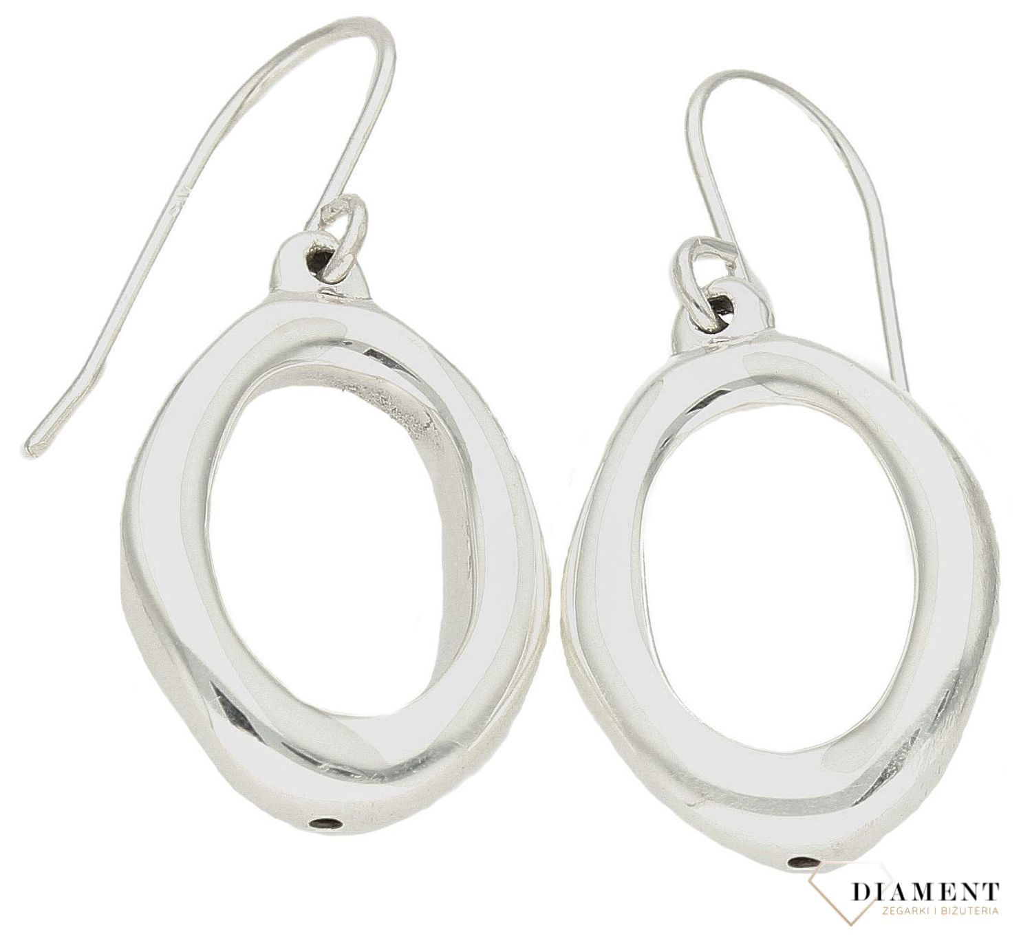 Srebrne kolczyki damskie 925 wiszące długie owale DIA-KLC-10109-925. Srebrne kolczyki wiszące. Srebrna biżuteria na prezent. Owalne kolczyki. Pomysł na prezent. Oryginalne kolczyki. Delikatna biżuteria. Długie kolczyki..jpg