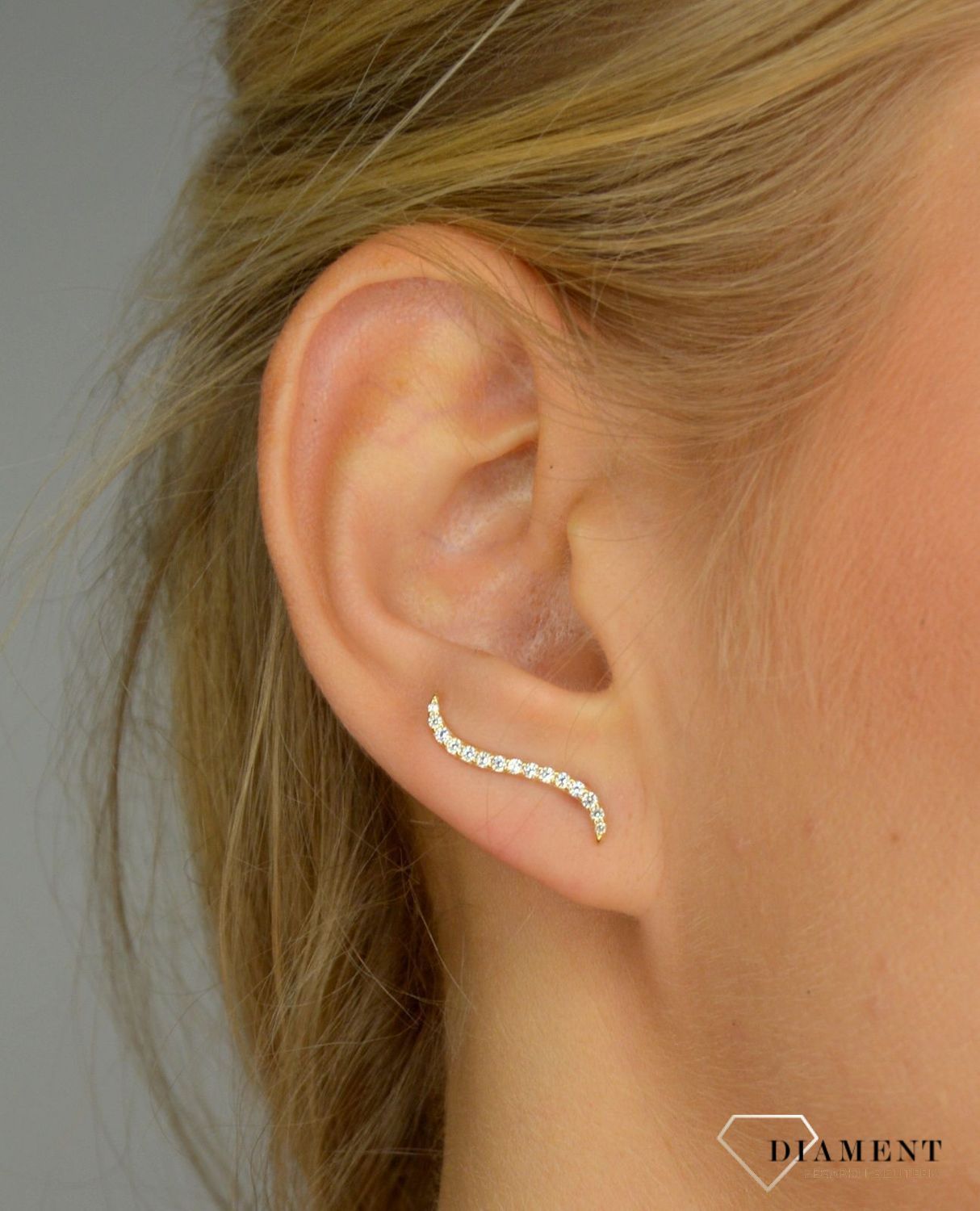 Złote kolczyki 585 cyrkonie nausznice DIA-KLC-1011-585.jpg