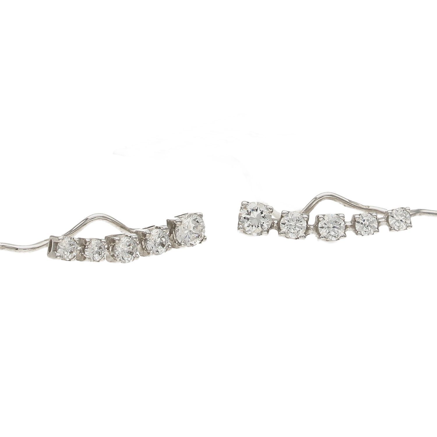 Srebrne nausznice 585 ozdobione cyrkonią DIA-KLC-1012-585.jpg