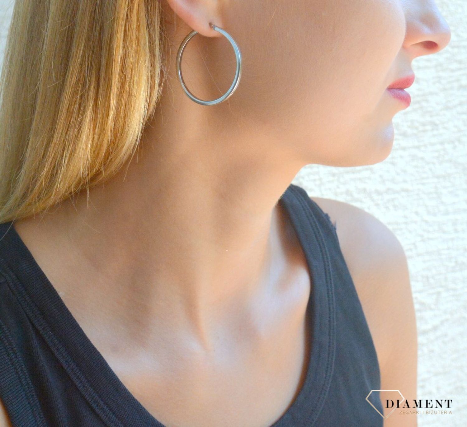 Srebrne kolczyki damskie 925 klasyczne gładkie koła DIA-KLC-10121-925. Srebrne kolczyki 925 klasyczne koła. Srebrne kolczyki gładki wzór. Biżuteria srebrna damska. Kolczyki srebrne damskie koła idealne na prezent..jpg