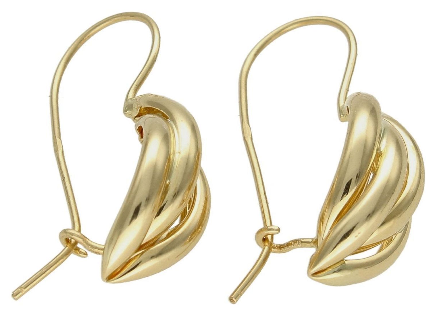 Kolczyki damskie złote  Duże muszelki  585 DIA-KLC-10217-585d (1).jpg