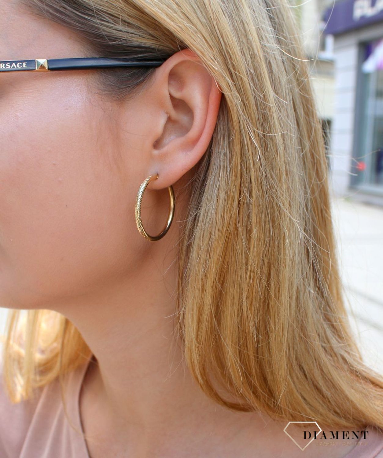 Złote kolczyki koła  Oryginalna połowa  585 DIA-KLC-10221-585v (2).jpg