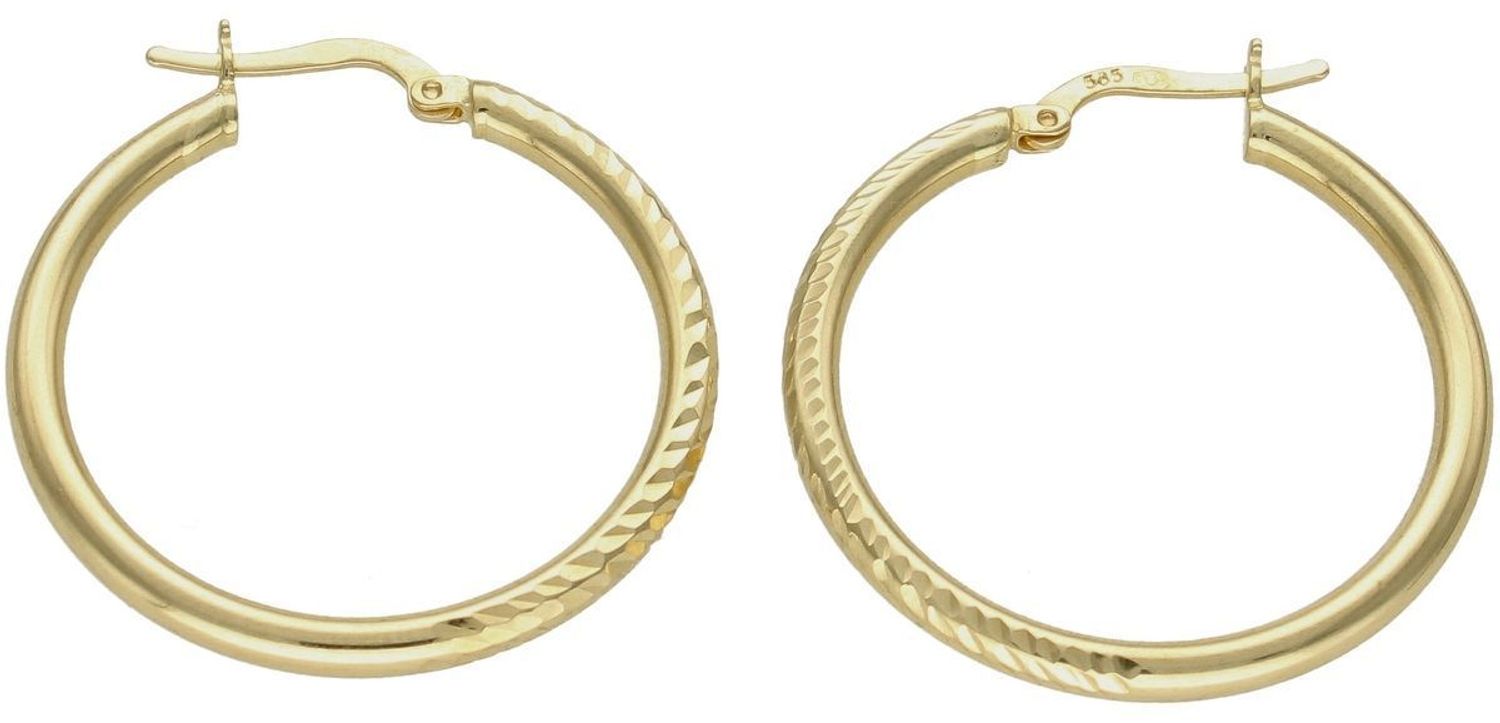 Złote kolczyki koła  Oryginalna połowa  585 DIA-KLC-10221-585v (2).jpg