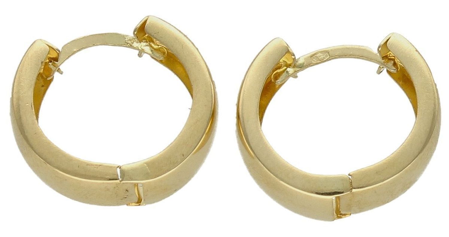 Złote kolczyki damskie  Szerokie kółeczka  585 DIA-KLC-10222-585B (2).jpg