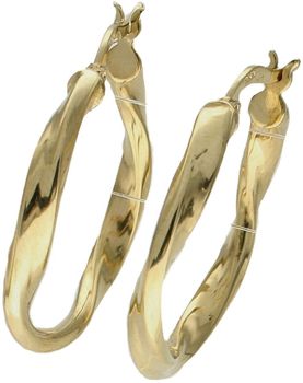 Złote kolczyki damskie  Skręcone koła  585 DIA-KLC-10225-585c (2).jpg