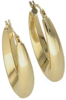 Złote kolczyki damskie  Owalne koła   585 DIA-KLC-10247-585 (2).jpg