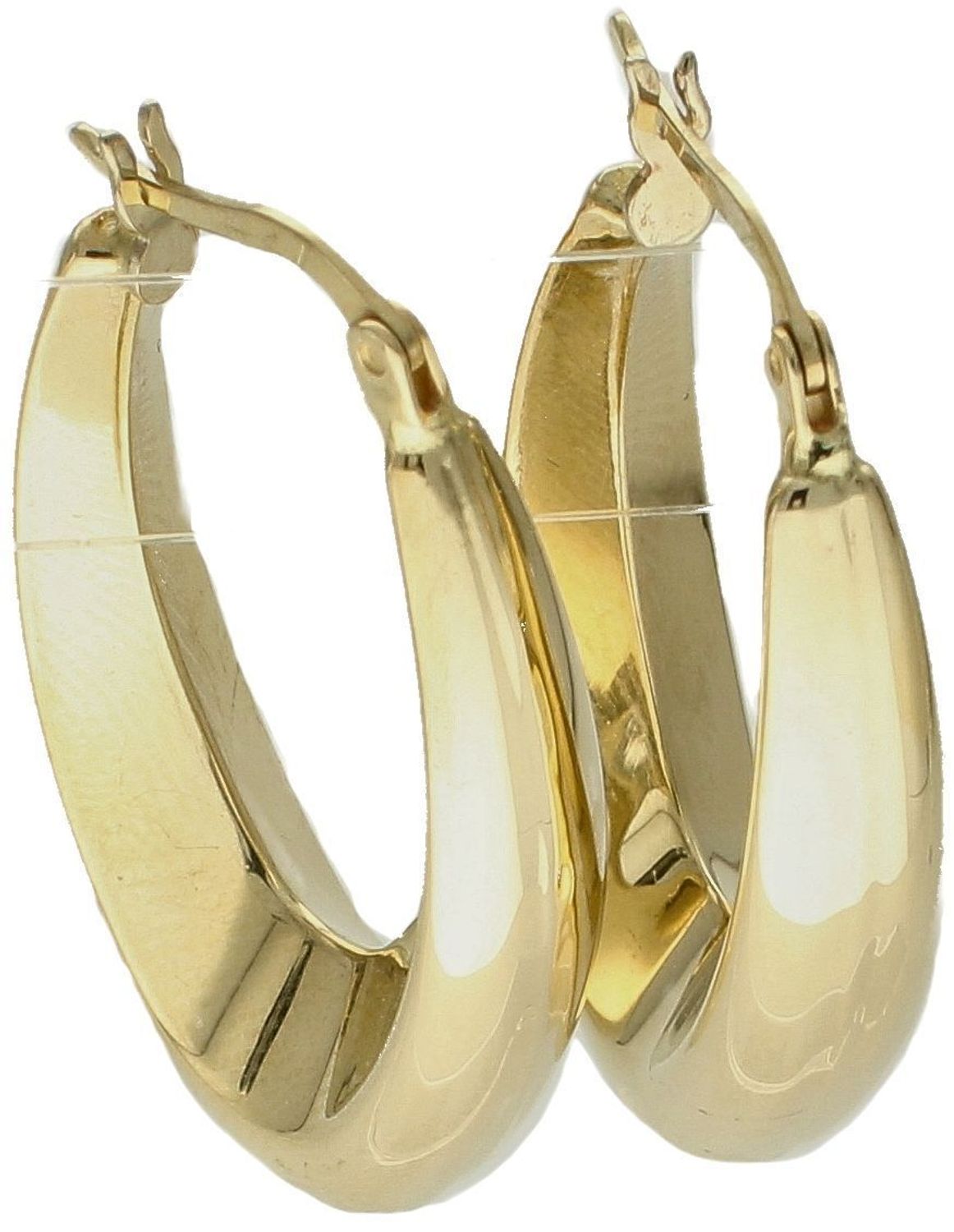 Złote kolczyki damskie  Owalne koła   585 DIA-KLC-10247-585 (2).jpg