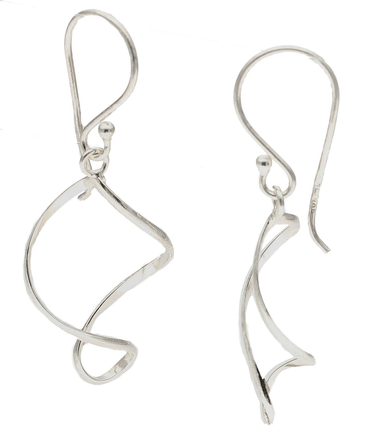 Srebrne kolczyki damskie wiszące spiralki DIA-KLC-10295-925. Srebrne kolczyki damskie. Srebrne kolczyki wkrętki. Srebrne kolczyki spiralki. Kolczyki srebrne na prezent..jpg