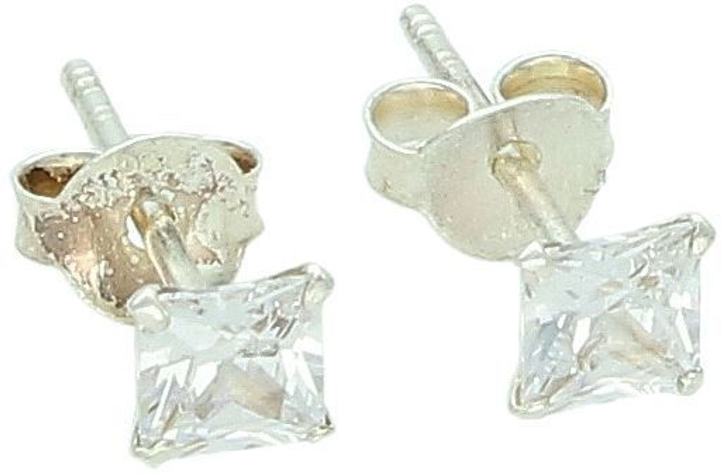 Kolczyki srebrne małe białe kwadraciki z cyrkonią 925, DIA-KLC-10330-925.jpg