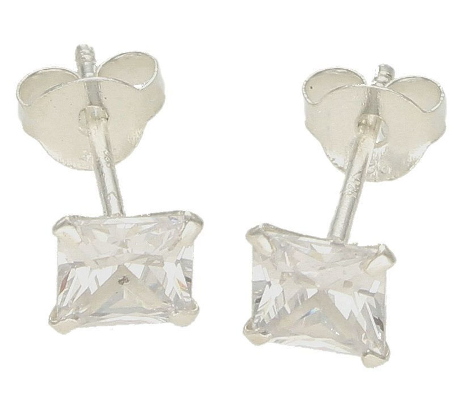 Srebrne kolczyki damskie. Srebrne kolczyki wkrętki. Srebrne kolczyki damskie z cyrkoniami. Kolczyki srebrne z białą cyrkonią na prezent..jpg