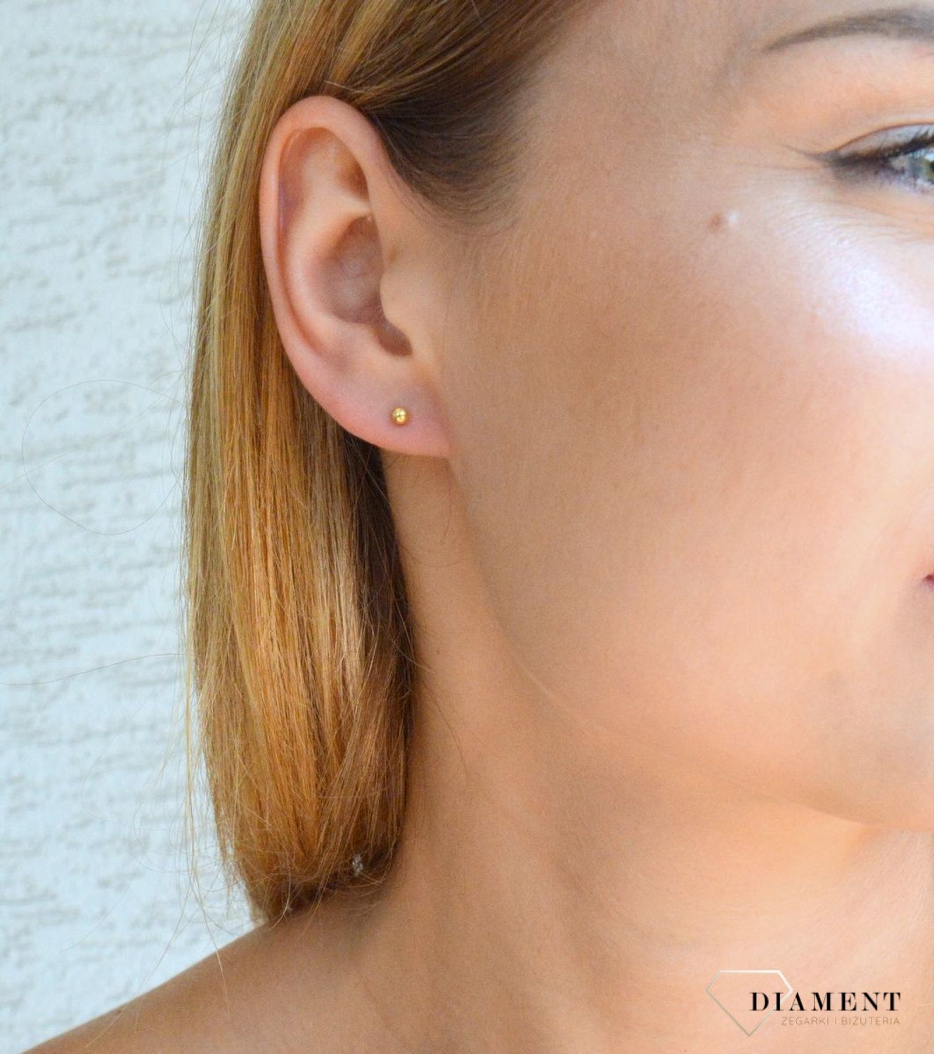 Srebrne kolczyki damskie 925 pozłacane kuleczki wkrętki DIA-KLC-10337-925.jpg