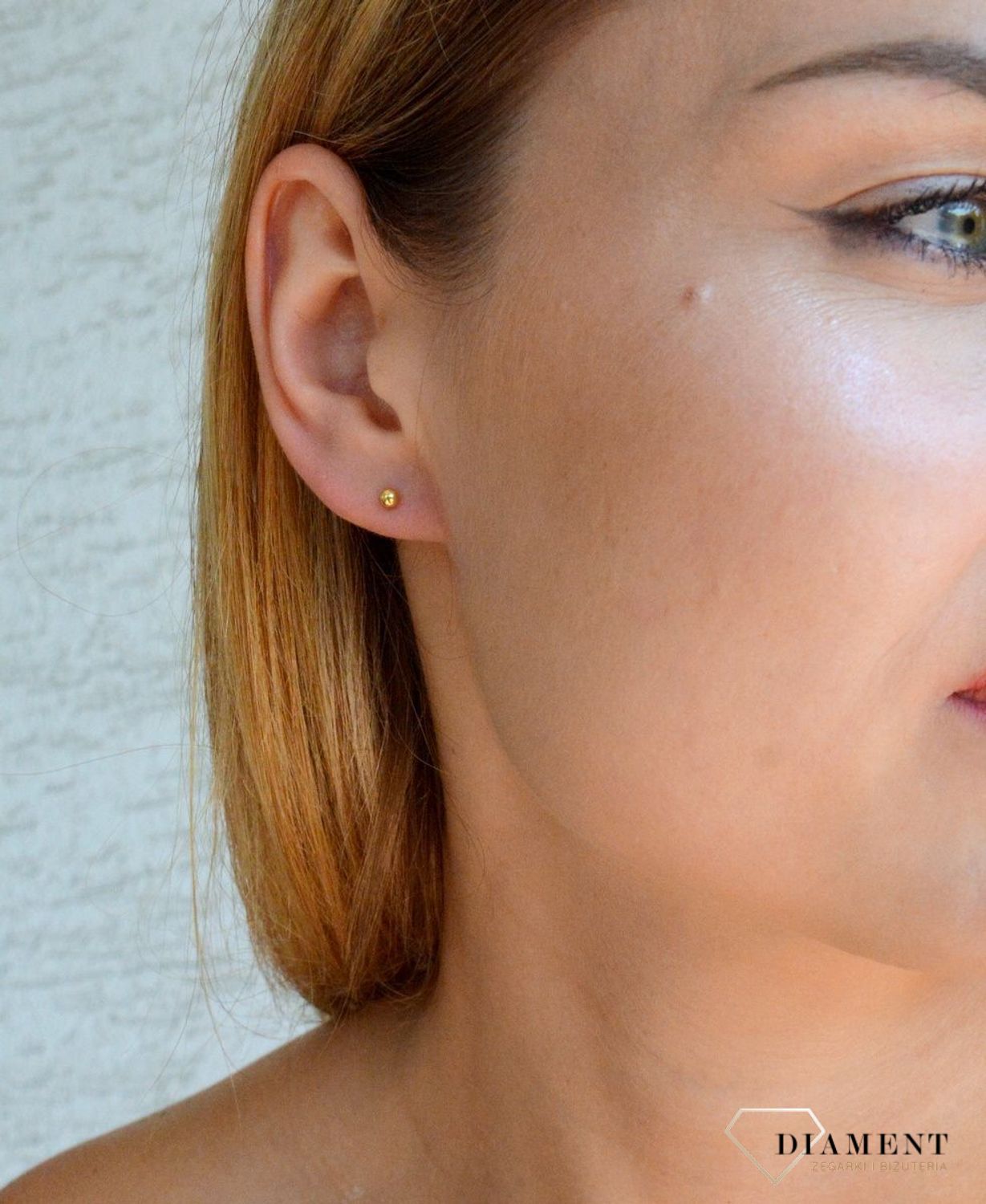 Srebrne kolczyki damskie 925 pozłacane kuleczki wkrętki DIA-KLC-10337-925.jpg