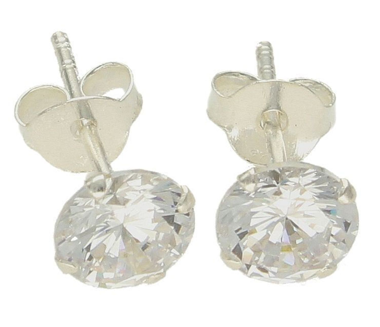 Srebrne kolczyki damskie wkrętki z okrągłą cyrkonią DIA-KLC-10342-925. Srebrne kolczyki damskie. Srebrne kolczyki wkrętki. Srebrne kolczyki damskie z cyrkoniami. Kolczyki srebrne z białą cyrkonią na prezent..jpg