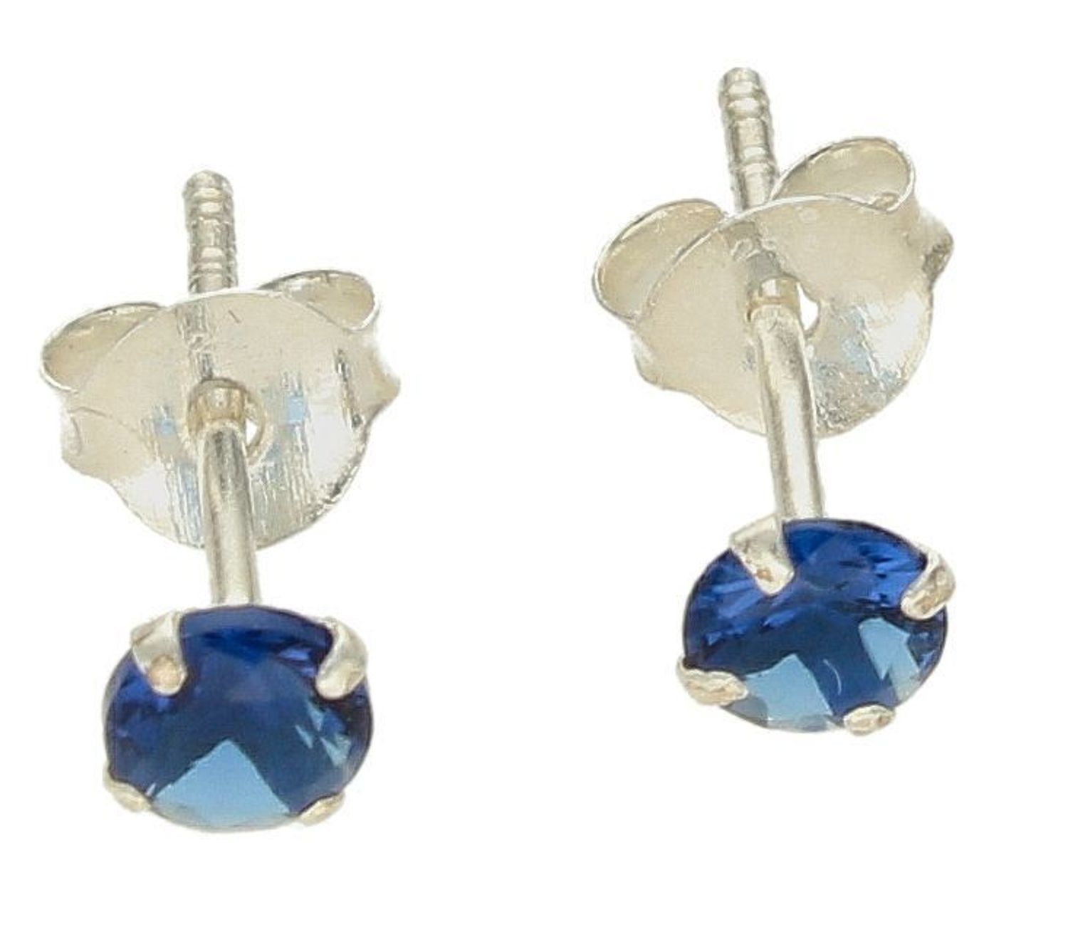 Srebrne kolczyki damskie wkrętki z niebieską cyrkonią DIA-KLC-10350-925. Srebrne kolczyki damskie. Srebrne kolczyki wkrętki. Srebrne kolczyki damskie z cyrkoniami. Kolczyki srebrne z cyrkonią na prezent..jpg